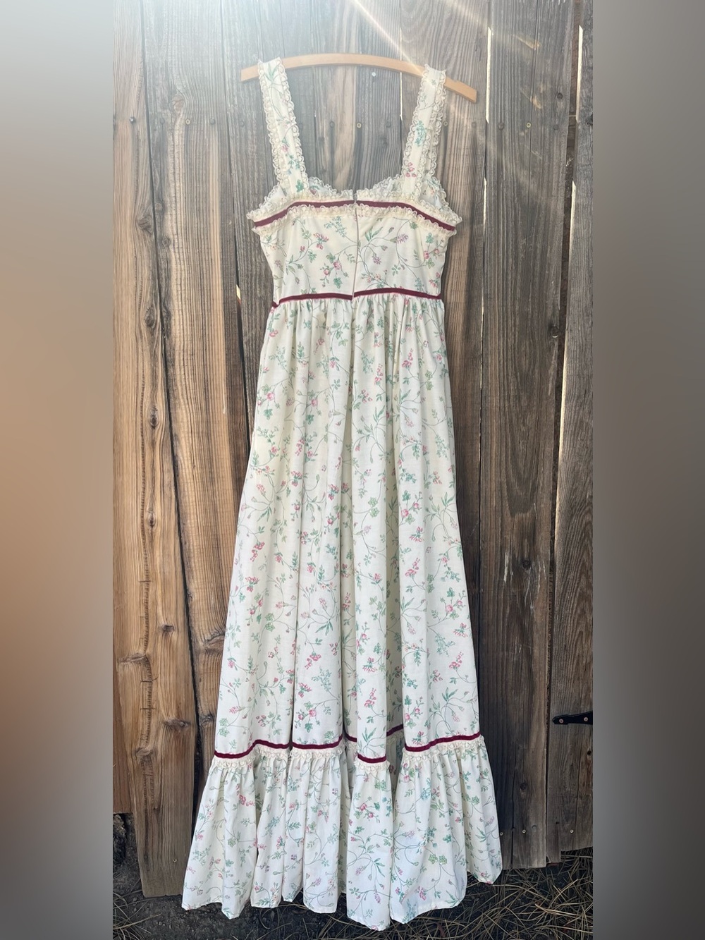 Cottagecore Gunne Style 70s Boho Dress - Picture 4 of 15